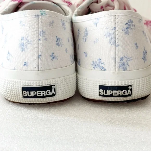 SUPERGA Floral Canvas Low Top Sneakers - Picture 7 of 12